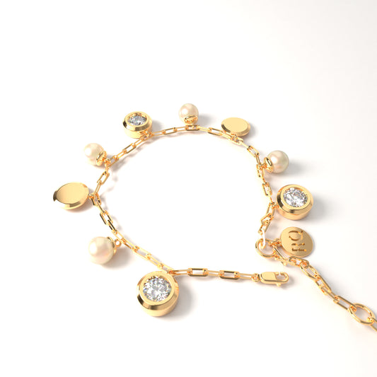 Gold Pearl Anklet